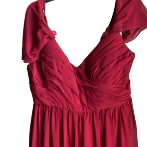Revelry Burgundy Bridesmaid/Prom Dress